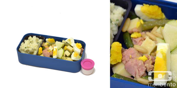 mon bento salade composée décomposée