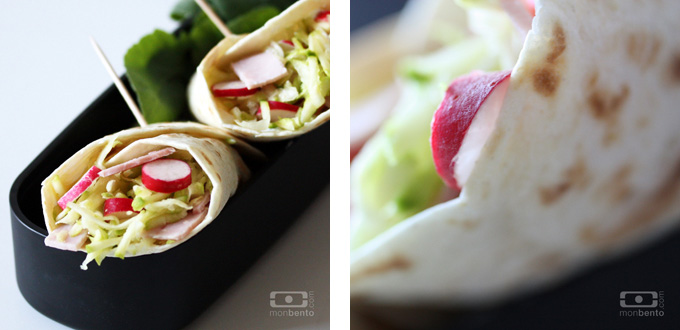 Recette Bento - Caesar Salad wraps - Monbento